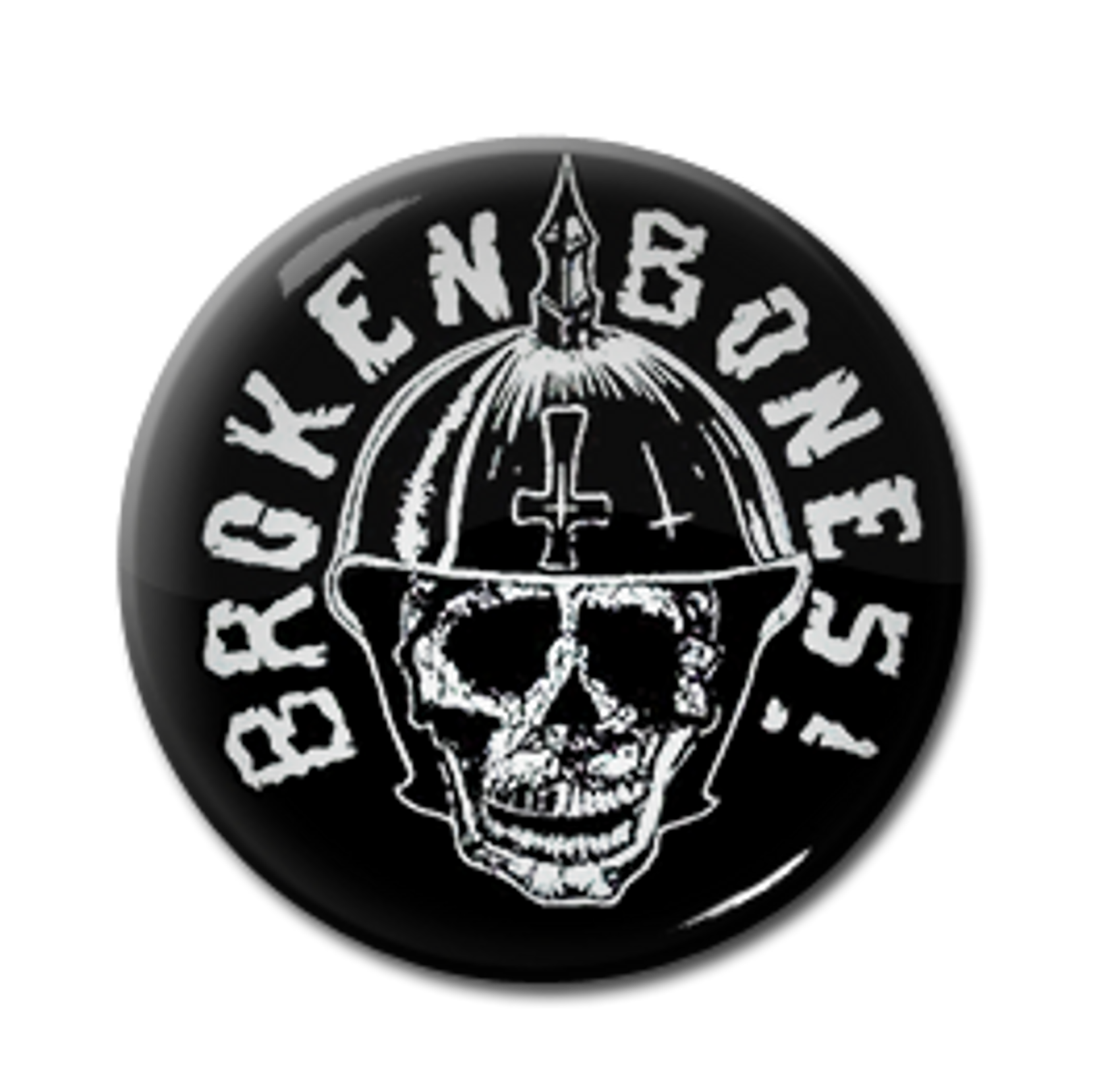 Broken Bones - Skull Warrior 1" Pin