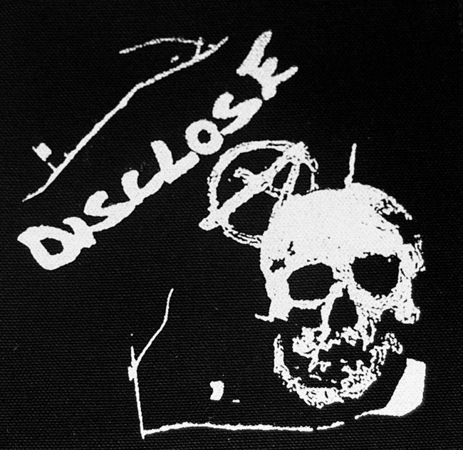 Disclose - Skull 5x5" Printed Patch