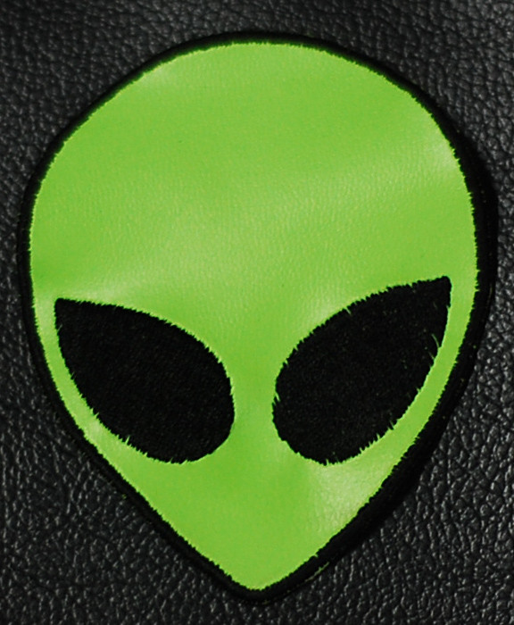 Alien Head 3x3.5" Embroidered Patch