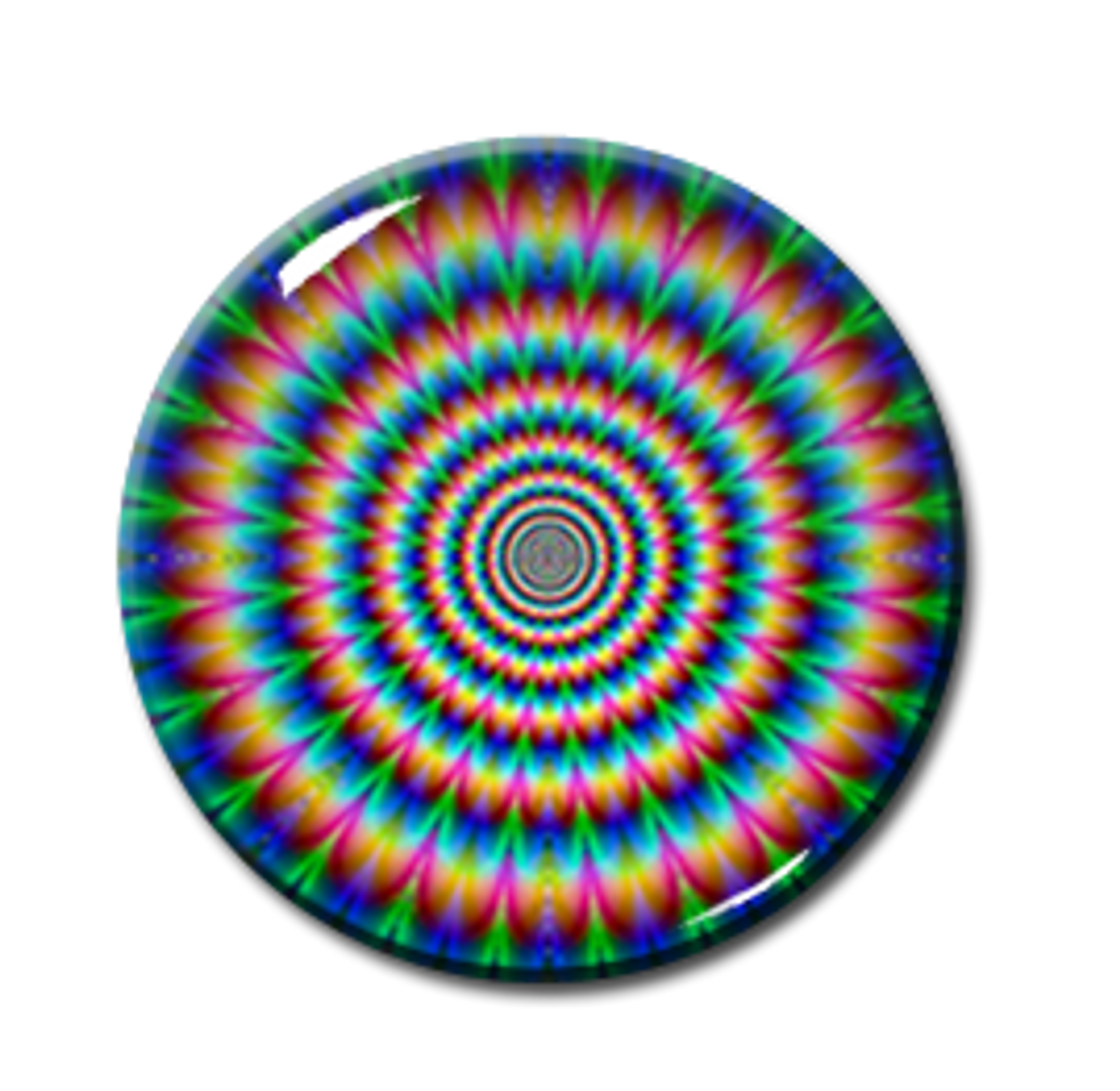 Kaleidoscope Pattern #5 2.25" Pin