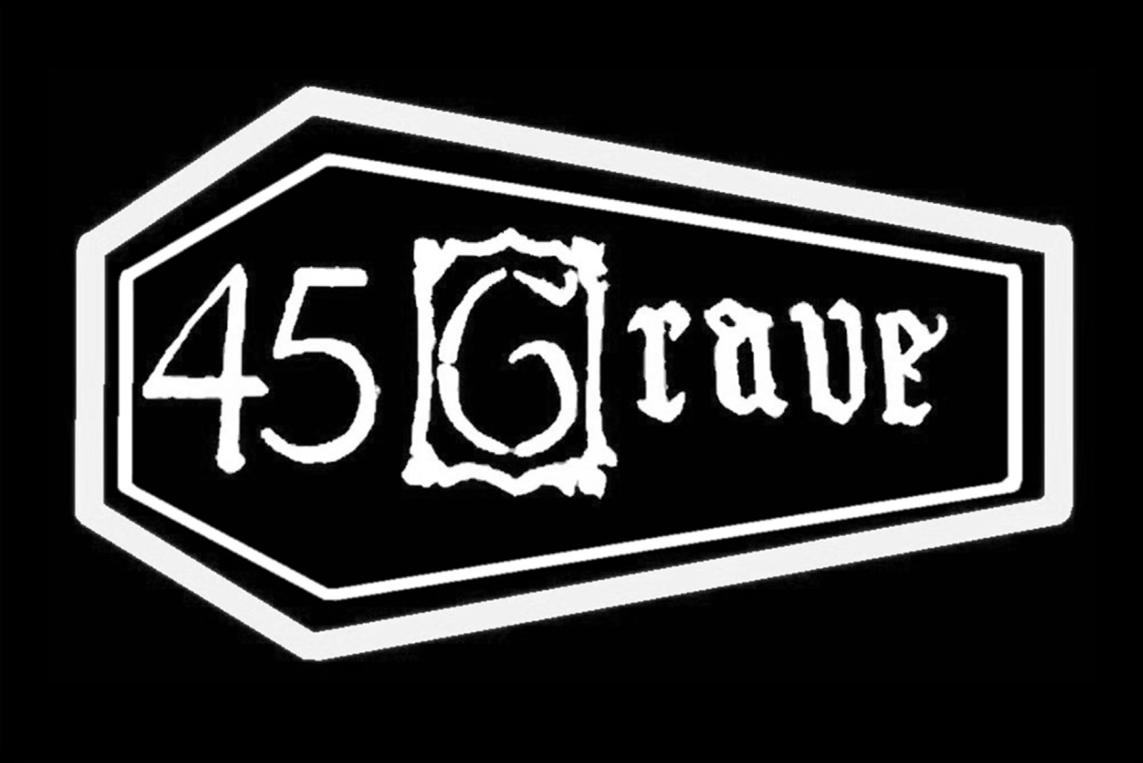 45 Grave - Coffin 6x4" Printed Sticker