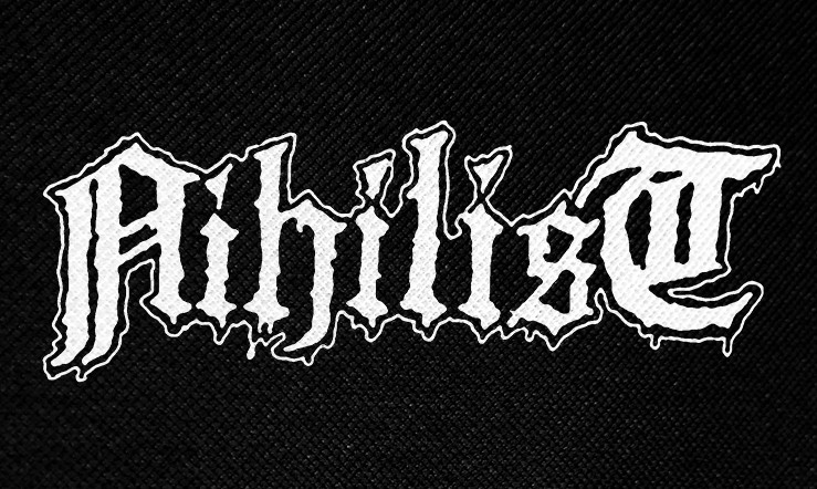 Nihilist - Logo 5x3" Printed Patch