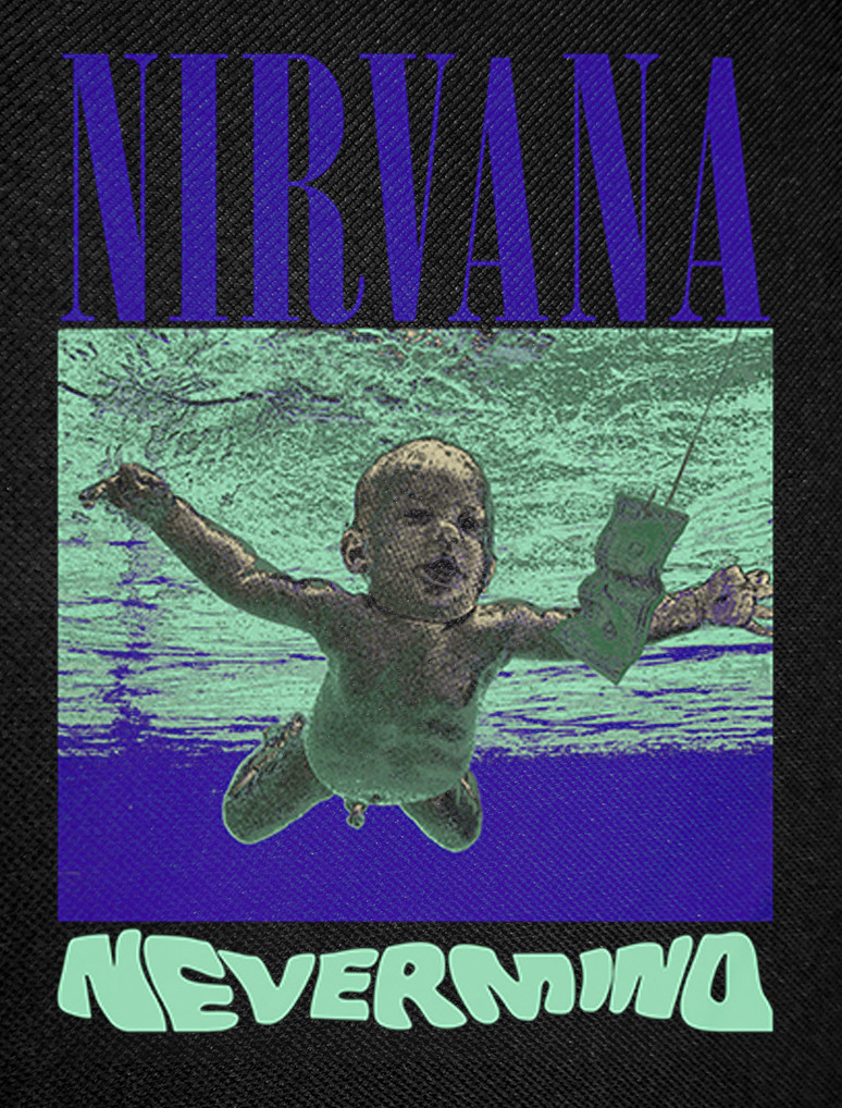 Nirvana - Nevermind 12x16" Printed Backpatch