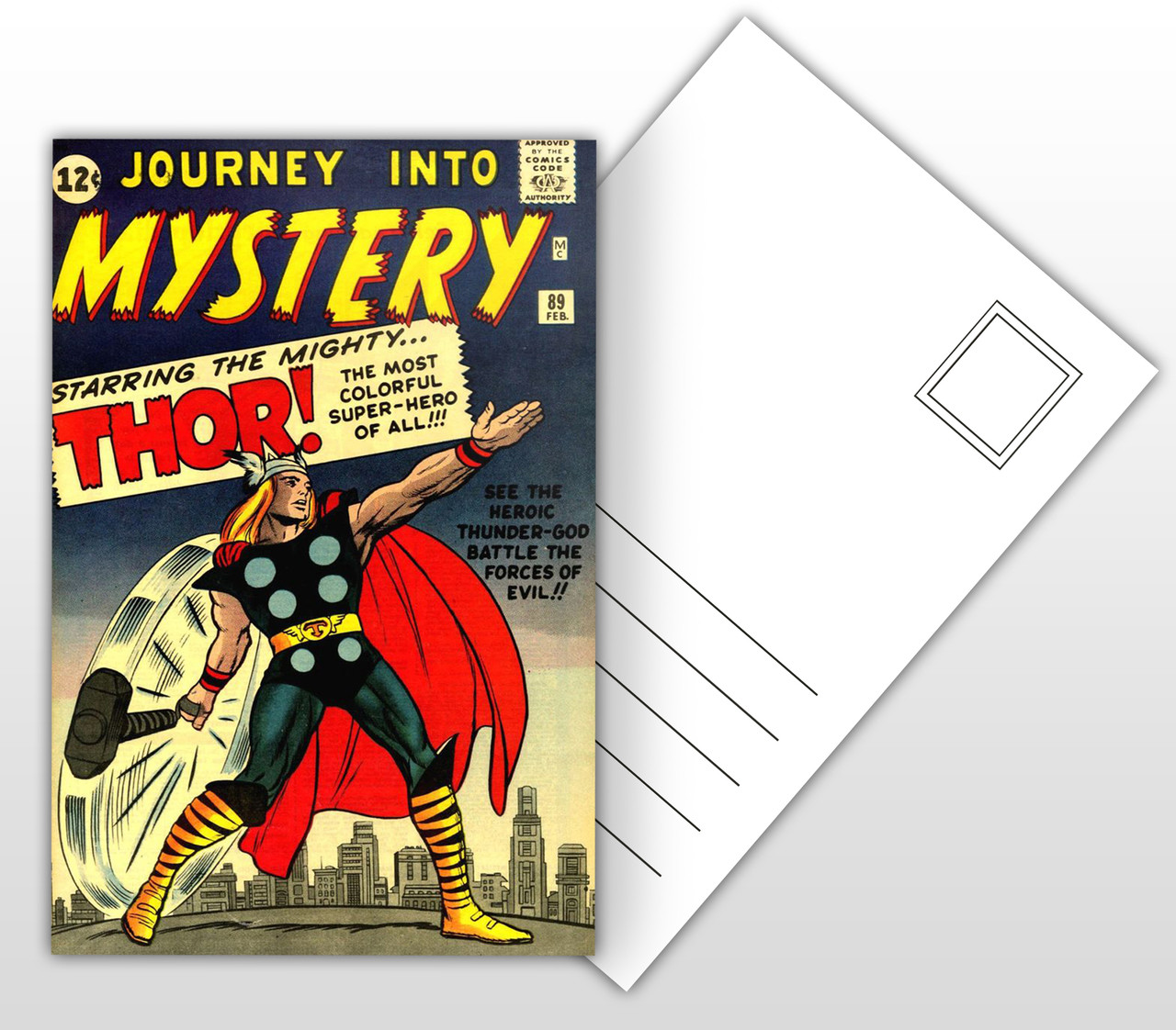 Mighty Thor Comic Cover Postal Card