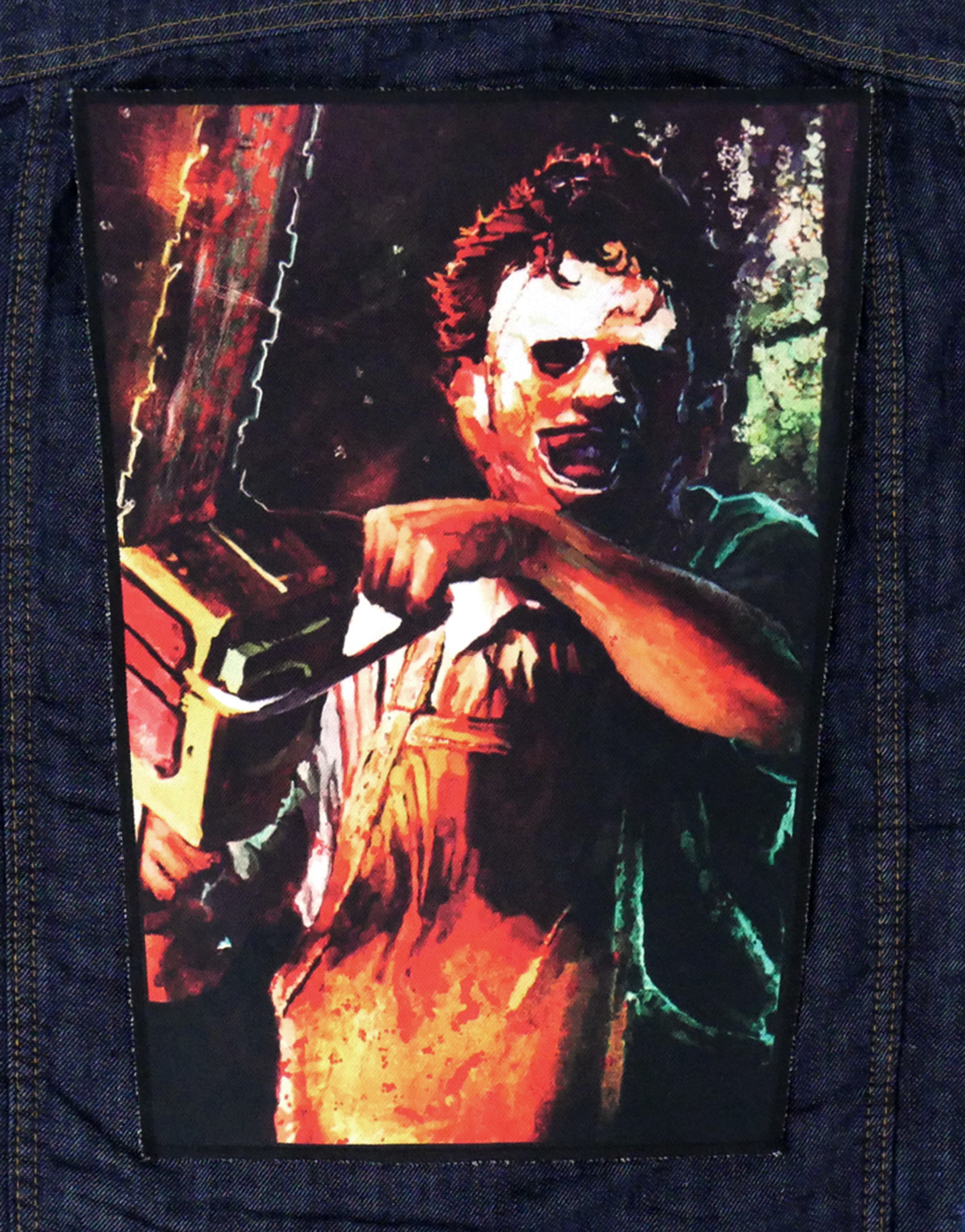 NuclearWaste-image The Texas Chainsaw Massacre - Leatherface 13.5X10.25" Sublimated Backpatch