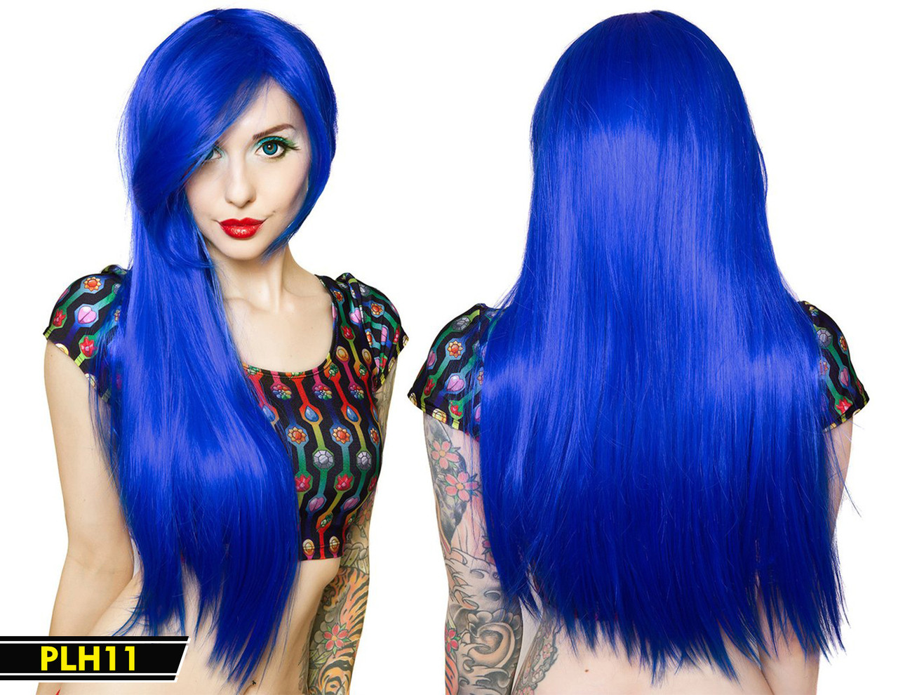 Blue Long Wig