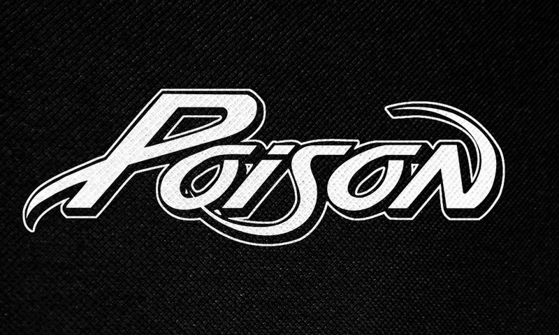 Poison - Logo 6x2.5" Printed Patch
