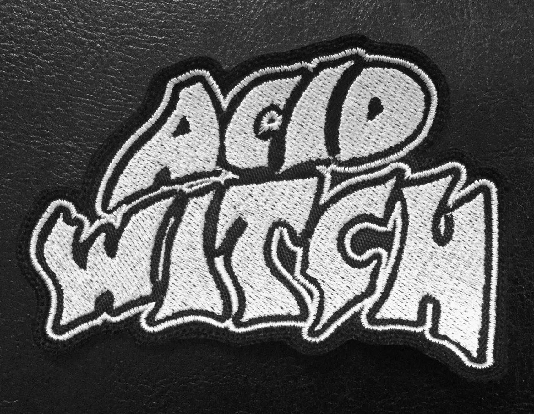 Acid Witch - White 4x2.5" Embroidered Patch