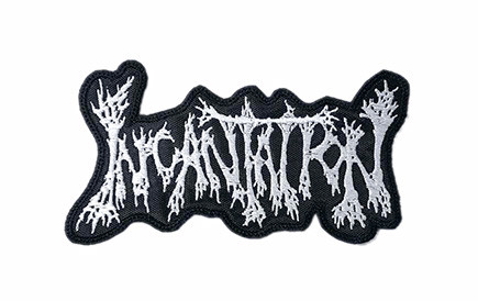 Incantation - White Logo 3" Embroidered Patch
