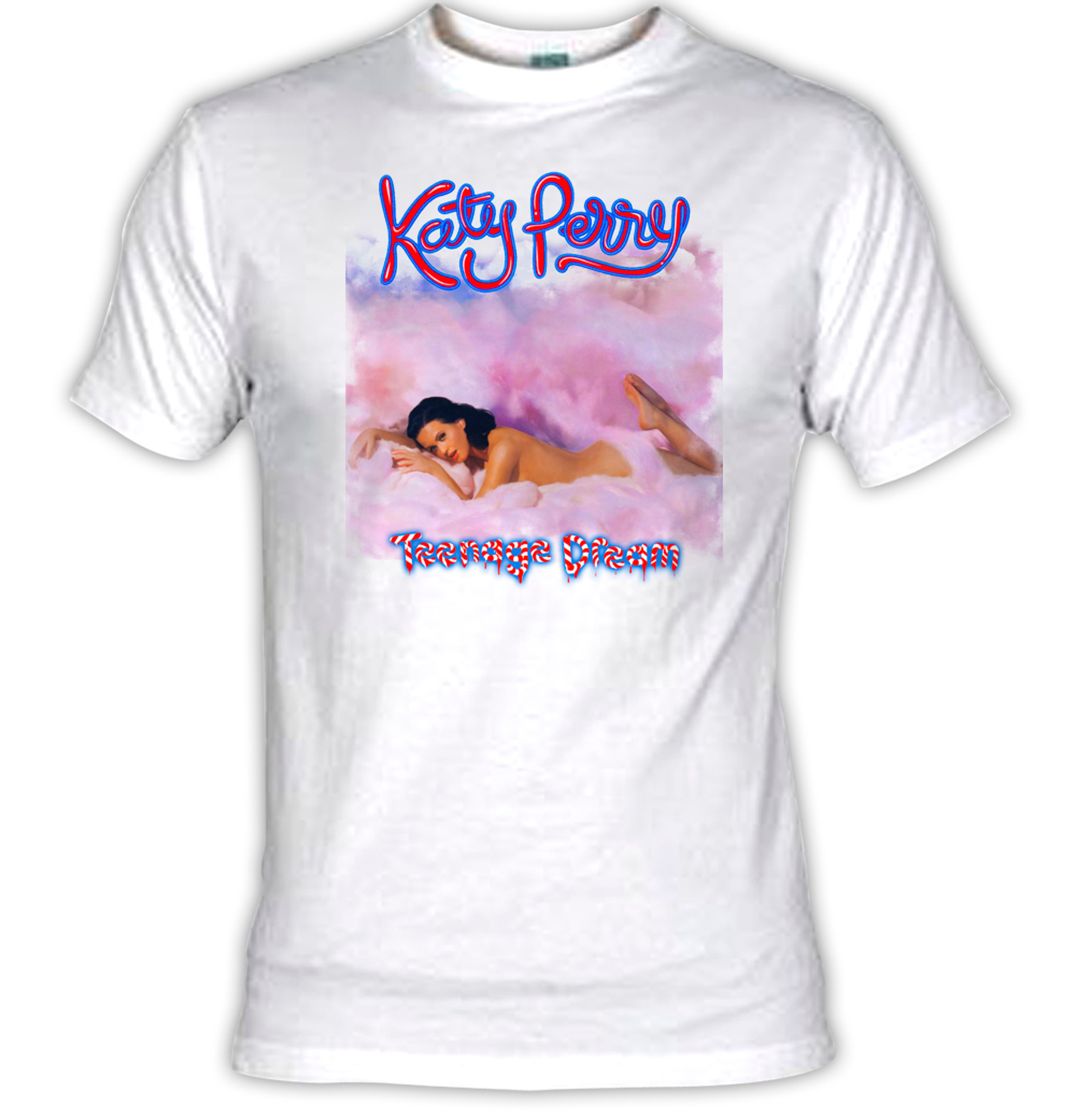 Katy Perry - Teenage Dream White Sublimated Unisex T-Shirt