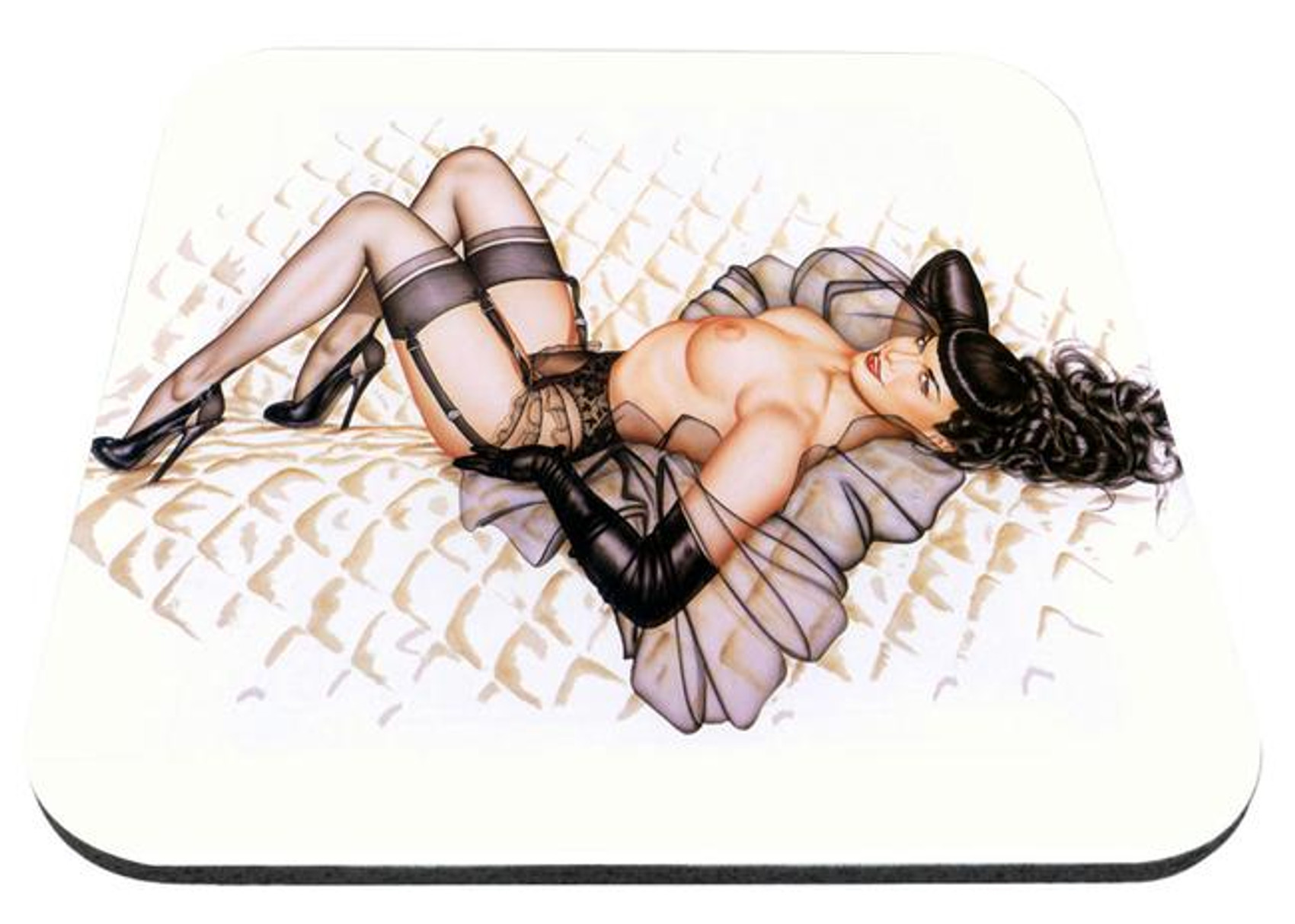NuclearWaste-image Bettie Page - Bed 9x7" Mousepad