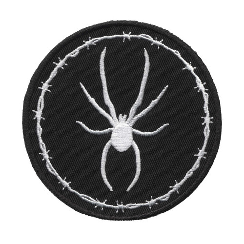 Barbed Wire Spider 3".5" Embroidered Patch