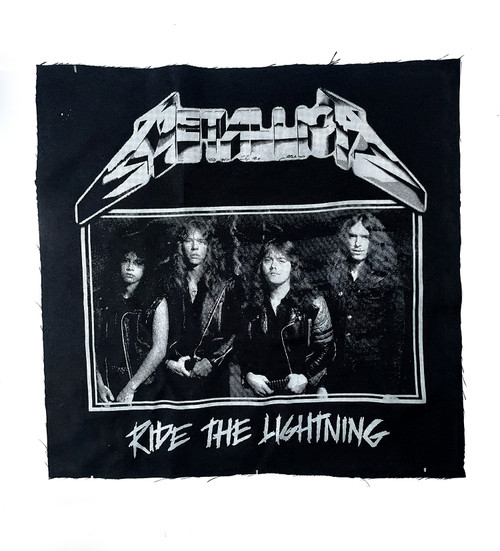 Ride the Lightning Test Print 02 Backpatch