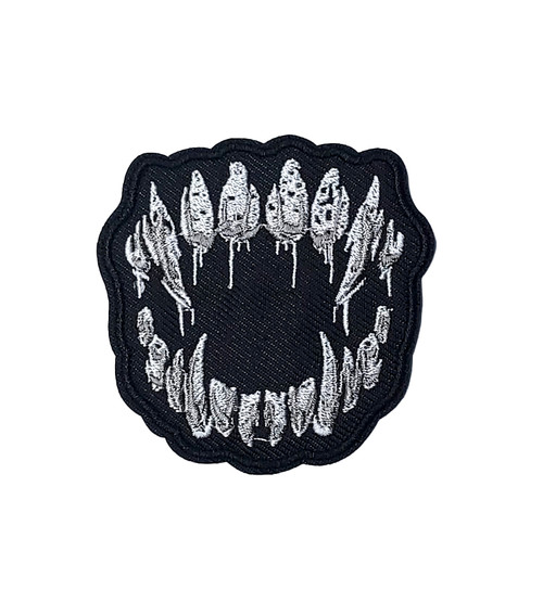 Vampire Fangs 2.5x2.5" Embroidered Patch
