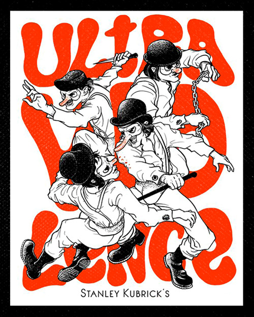 A Clockwork Orange - Ultraviolence 4x5" Color Patch