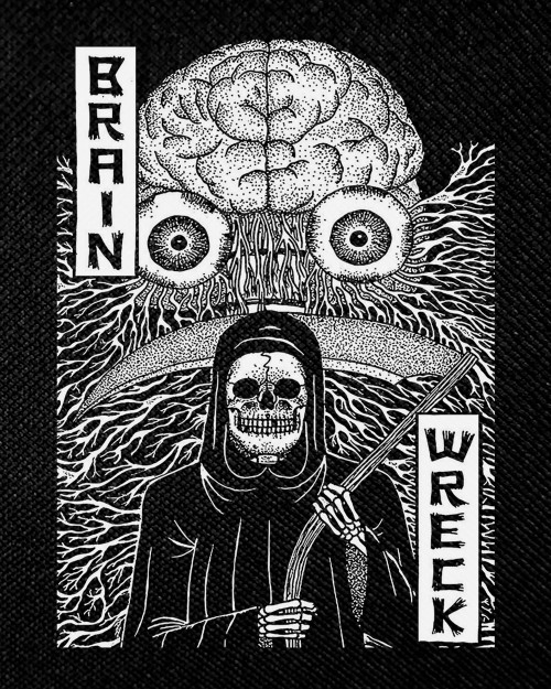 Brain Wreck 4x5" Printed Patch