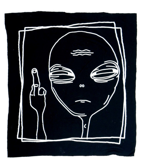 Fuck You Humans Alien Test Print Backpatch