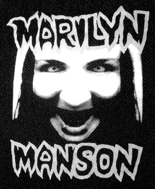 Marilyn Manson - Face 4x4.5" Printed Patch
