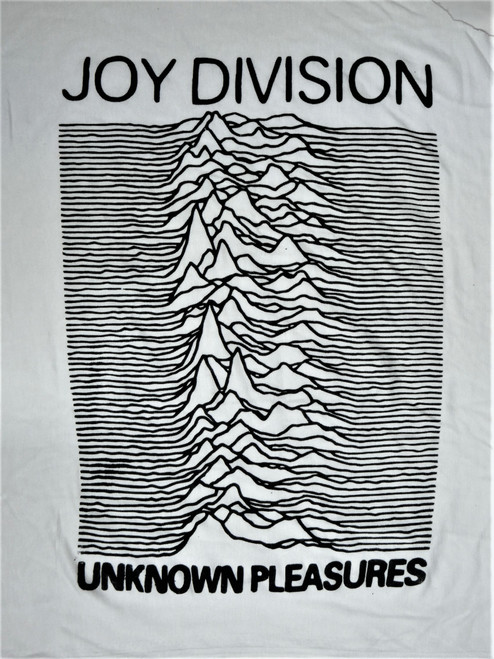 Joy Division - Unknown Pleasures White Test Print Backpatch