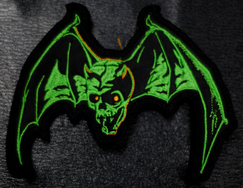Overkill - Skull Bat 5x4" Embroidered Patch