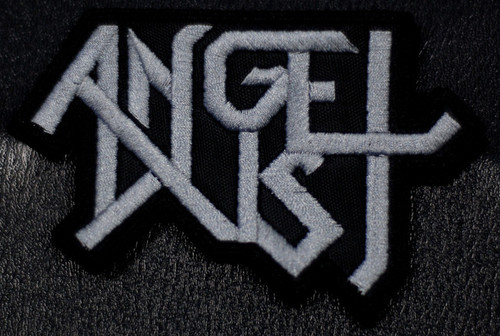 Angel Dust - Grey Logo 4x3.5" Embroidered Patch