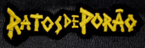 Ratos de Porao - Yellow Logo 4.5x1.5" Embroidered Patch