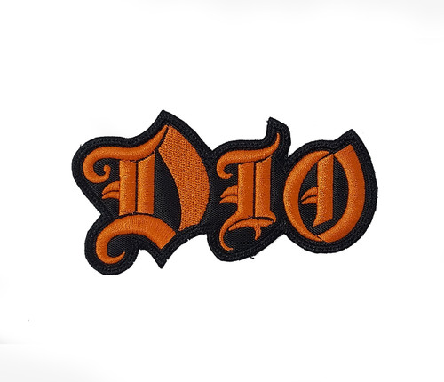 Dio - Orange Logo 3x2" Embroidered Patch