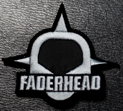 Faderhead - Grey Logo 3x3" Embroidered Patch
