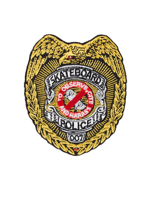 Powell Skateboard Police Embroidered Patch