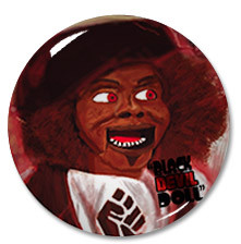 Black Devil Doll 1.5" Pin