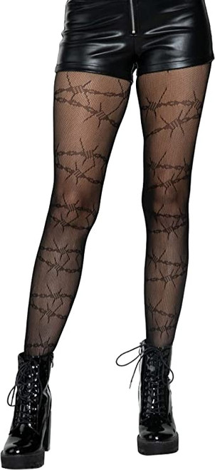 Barbed Wire Fishnet Tights