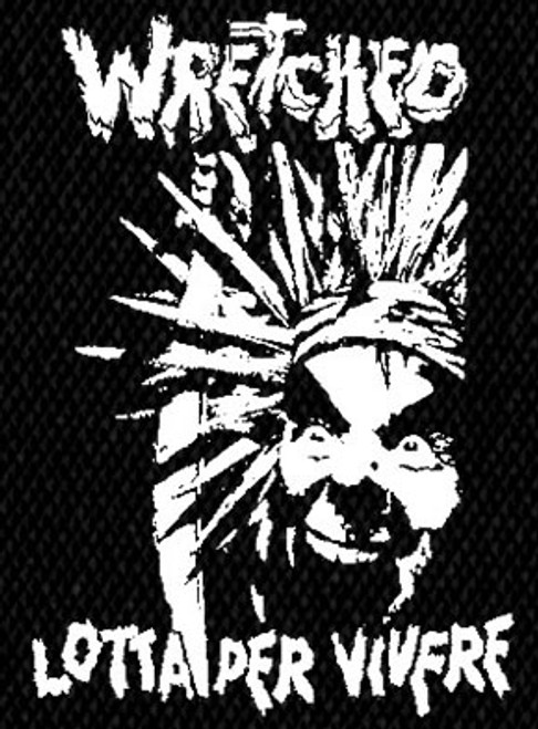 Wretched - Lotta Per Vivere 4x6" Printed Patch