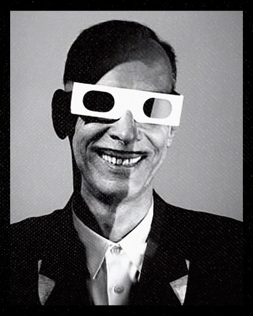 John Waters - 3D Glasses 4x5" Color Patch