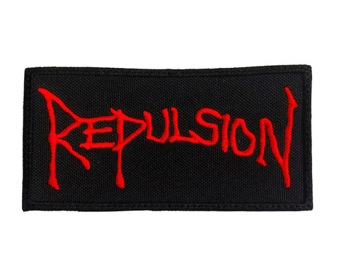 Repulsion Red 4.5x2.5" Embroidered Patch