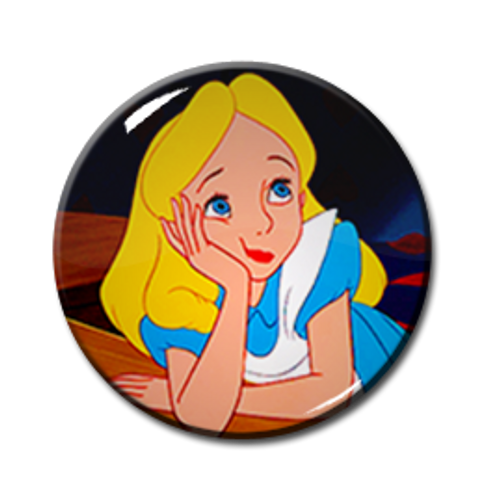 Alice in Wonderland 1.5" Pin