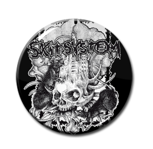 Skitsystem - Skull and Rats 1" Pin
