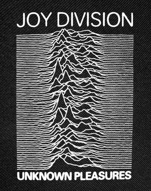 Joy Division - Unknown Pleasures 12x16" Printed Backpatch