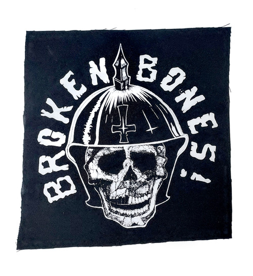 Broken Bones - Warrior Skull Test Print Backpatch