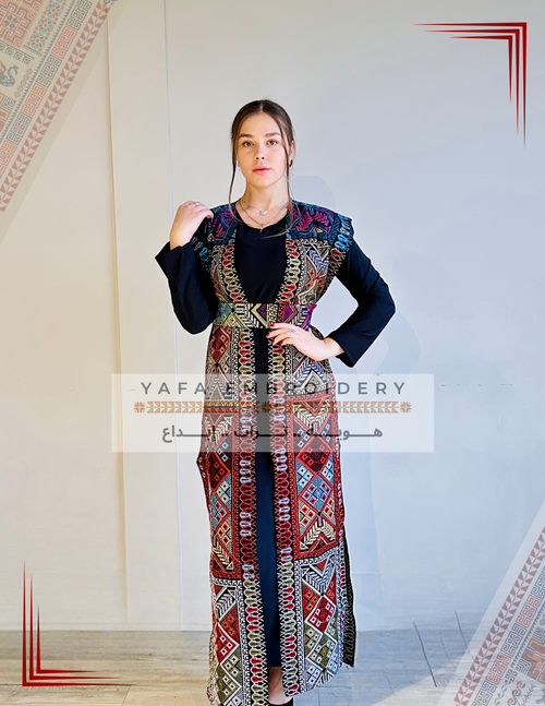 Sleeveless Open Abaya Bisht mixed colors