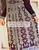 Palestinian Embroidered Thobe Maxi Dress  3 Pcs Thob Kaftan Tatreez Marron Tatreez From Front & back with inner dress