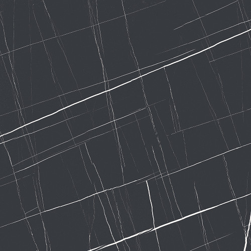 Imagine Stone Nero Marquina Polished 48"x48" Porcelain Tile