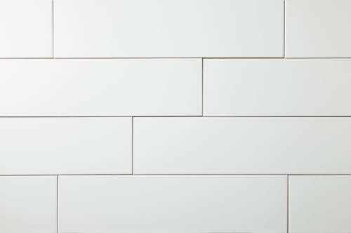 Ice White Matte 4x16 Ceramic Tiles