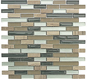 Frozen Falls Linear Glass Mosaic 12x12 $13.99 SF Last Price
