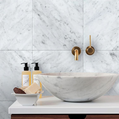 Carrara Honed 12x12 Marble Tiles