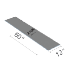 wedi® Curbless Shower Extension
12 in. x 60 in. sloped 1/4 in./ft (sloped 2%)
1 piece
US3000035