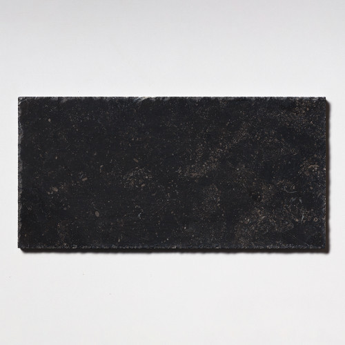 Belgium Black Limestone Antique Brushed Handcut 12x24
