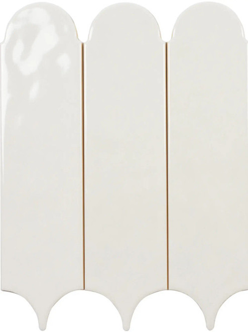 Raindrops Wool 3"×12" Gloss Ceramic Wall Tile