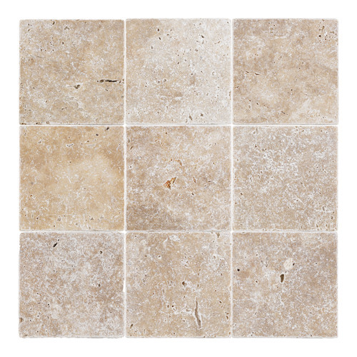 Walnut Travertine 4×4 Tumbled