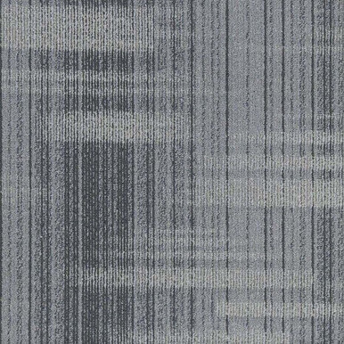 TAS Flooring Bandwidth Collection: Silver Lining 18 oz Nylon 19.7" x 19.7" Commercial Carpet Tile