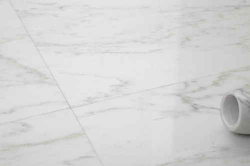 Ocean White Honed 24x24 Marble Tiles